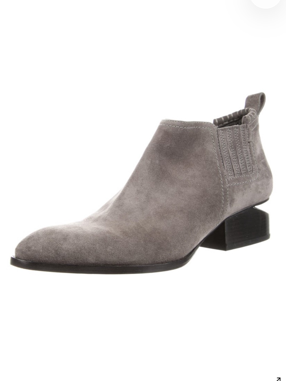 Alexander Wang Kori Suede Ankle Bootie Chelsea Boot in Gray Size 38